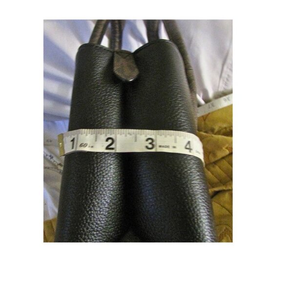 Michael Kors Black and Brown Satchel with Structured Design - Picture 11 of 13